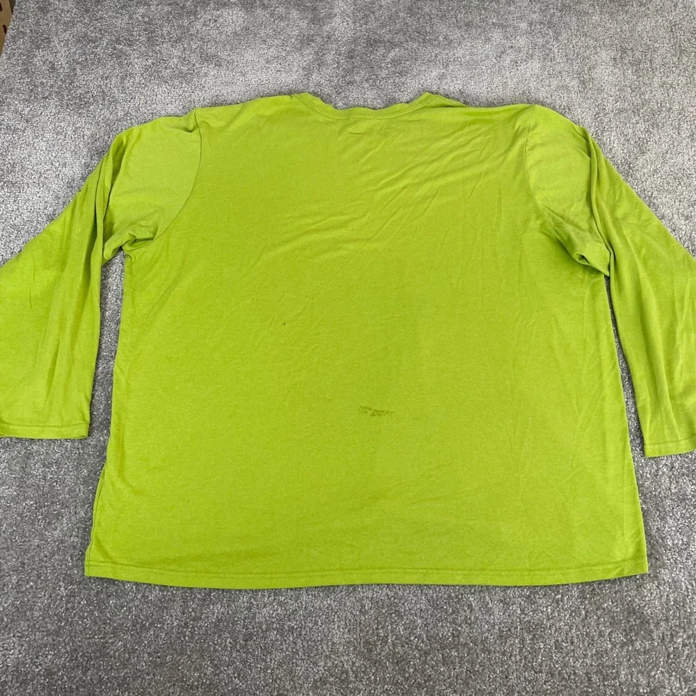 North Face Performance Shirt Mens XXL Hiking Utility Long Sleeve Lime Green